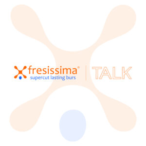 logo Fresissima Talk, podcast dedicato ai professionisti del settore dentale e a tutte le novità del Gruppo DAM